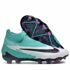 Детские футбольные бутсы Nike Phantom GX Elite FG бирюзовые с носком